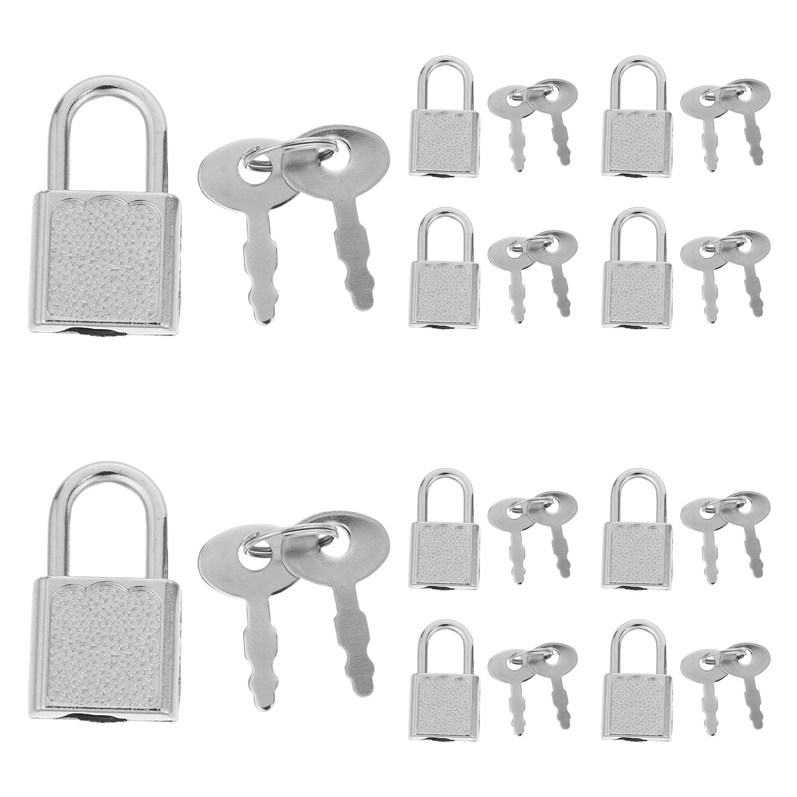 Backpack Lock Combo - 10세트 미니 해적 잠금장치 키 세트,