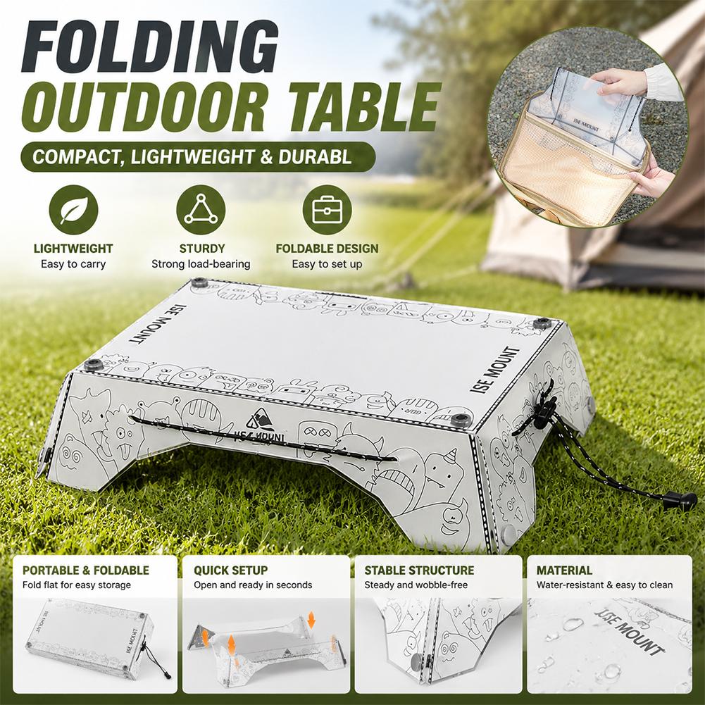 Foldable Backpack Small - 접이식 캠핑 테이블 초경량 PP 미니