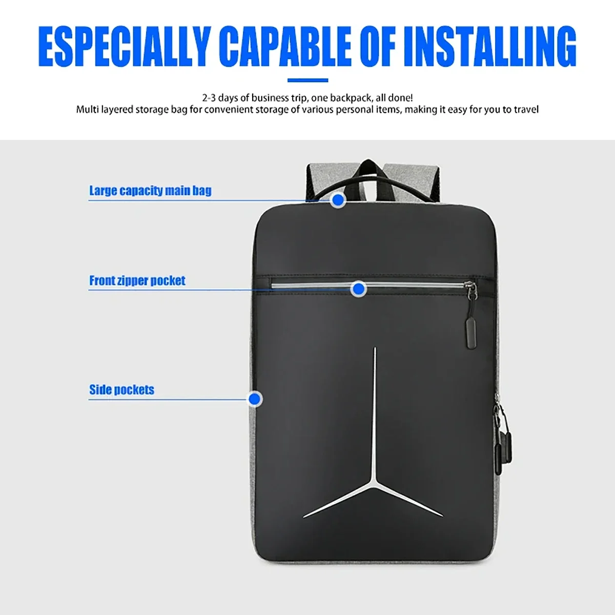 대형 여행용 노트북 백팩, 비즈니스 도난 방지 슬림형  - Travel Backpack Anti Theft 리뷰 및 가격
