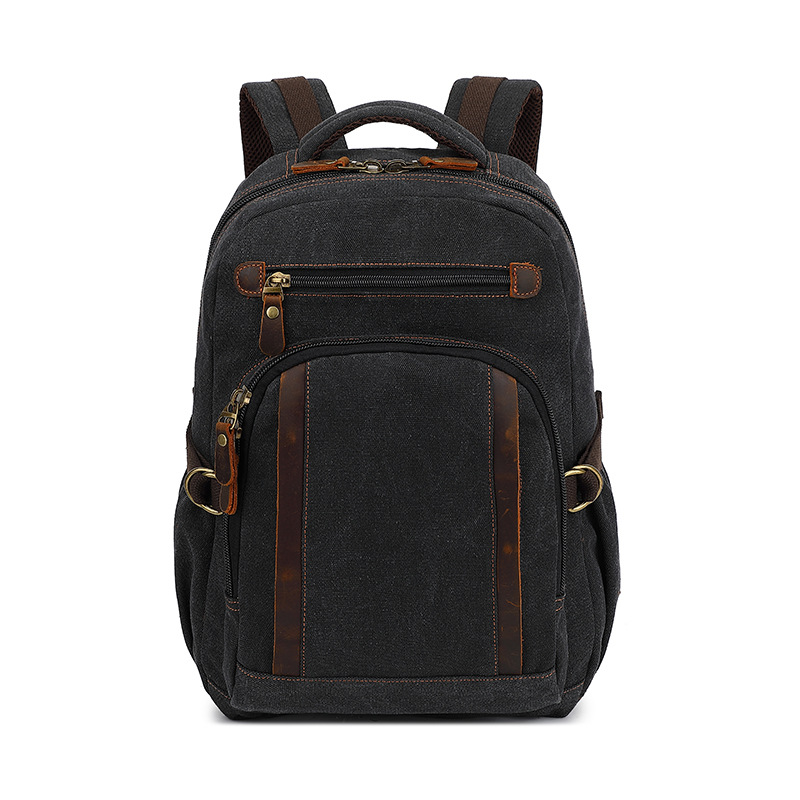 새로운 캐주얼 크로스보더 백팩 남성용 트렌디 레트로 남 - Canvas Backpack Casual 리뷰 및 가격