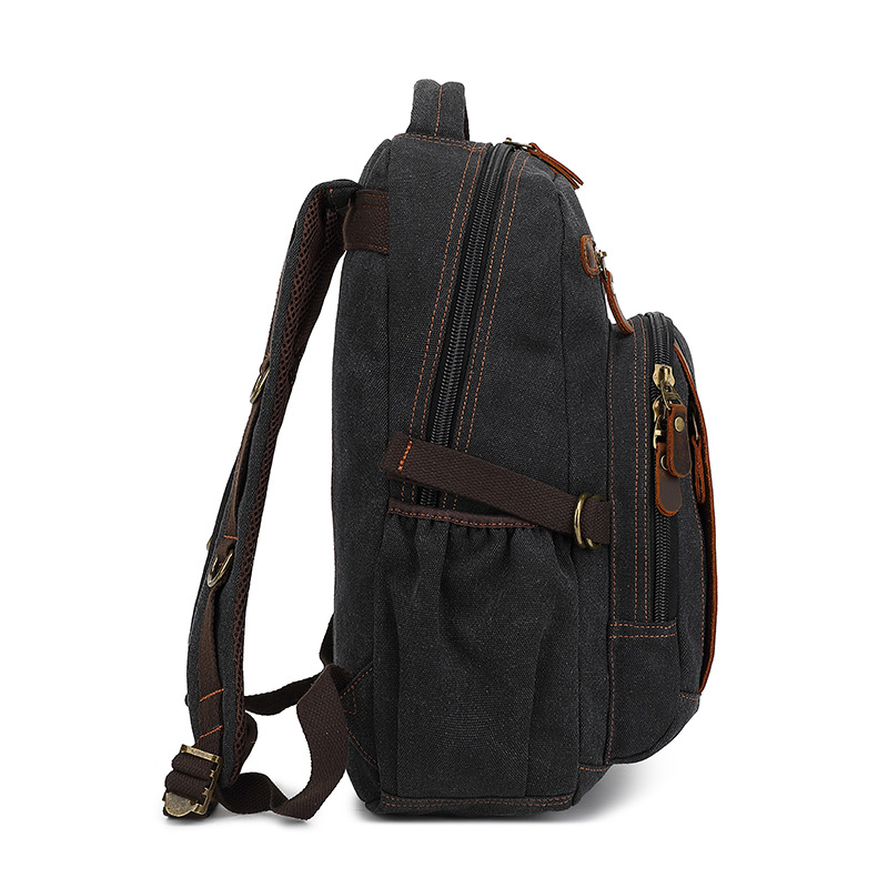새로운 캐주얼 크로스보더 백팩 남성용 트렌디 레트로 남 - Canvas Backpack Casual 리뷰 및 가격